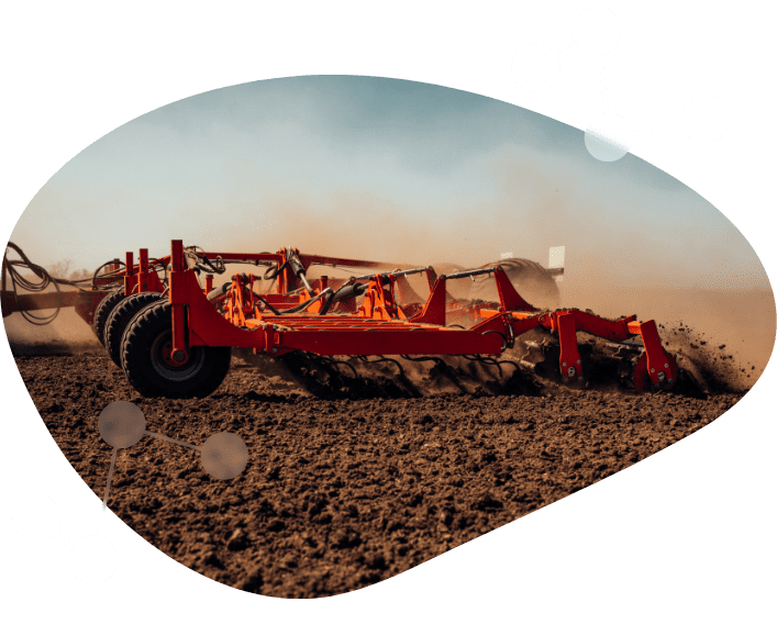Steps to Success Hitch Drawn Tillage Equipment Doing Field Preparation